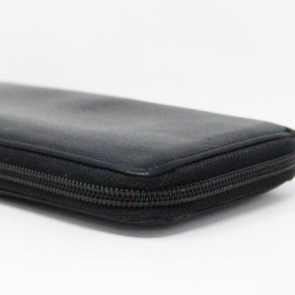 CHANEL #MCA189 Black Leather Timeless CC Zip Around Wallet - Picture 7 of 9